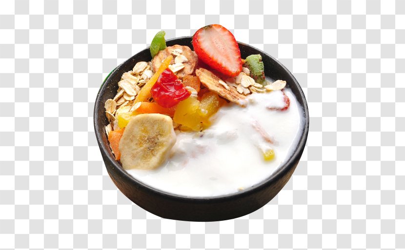 Breakfast Cereal Vegetarian Cuisine Milk Fruit - Asian Food - Material Transparent PNG