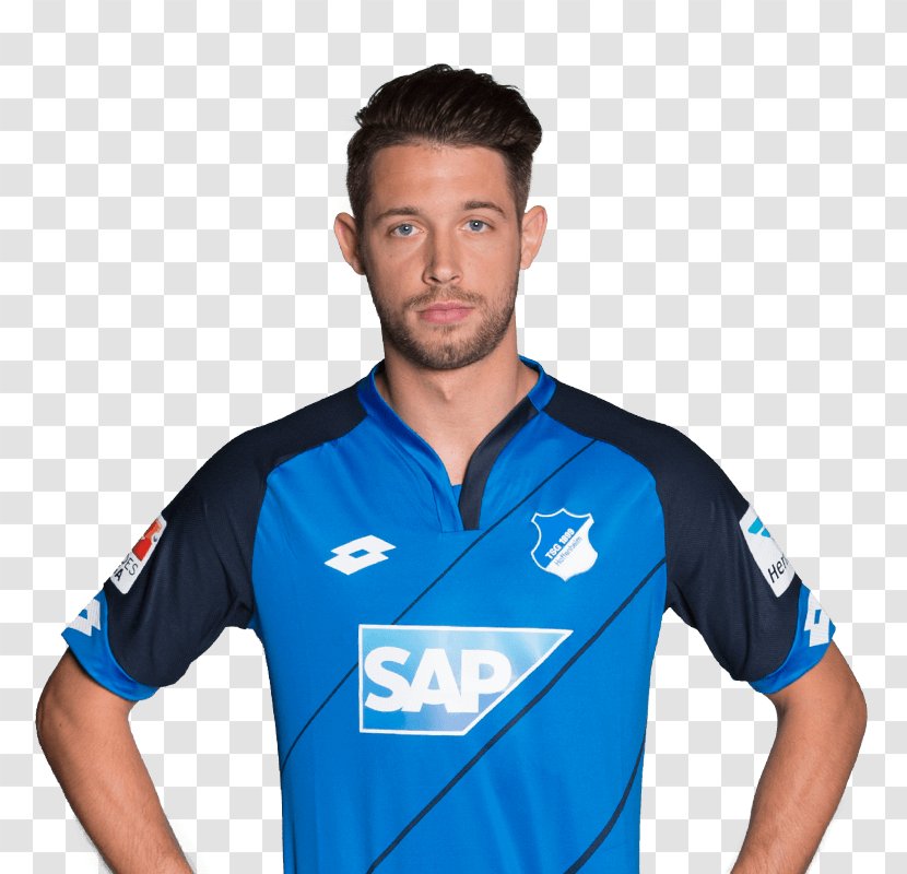 Steven Zuber TSG 1899 Hoffenheim T-shirt Sport Jersey - Electric Blue Transparent PNG