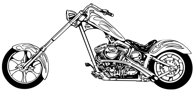 Tony Chopper Motorcycle Harley-Davidson Clip Art - Mode Of Transport - Harley Silhouettes Cliparts Transparent PNG