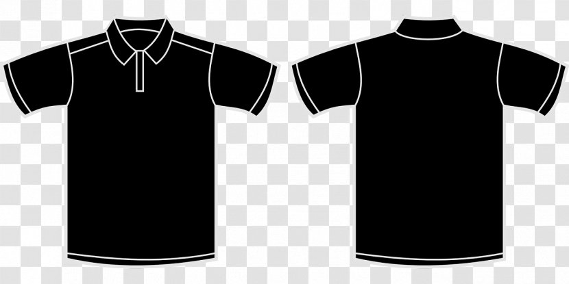 T-shirt Black Polo Shirt Clip Art - Tshirt Transparent PNG