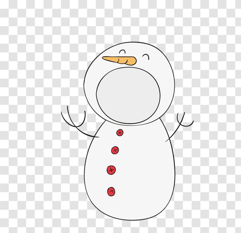 Snowman Cartoon Animal - White - Emoticons Transparent PNG