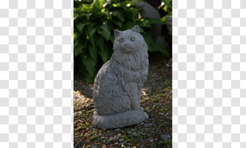 Statue Domestic Long-haired Cat Stone Sculpture Garden Ornament - Owl - Weathered Transparent PNG