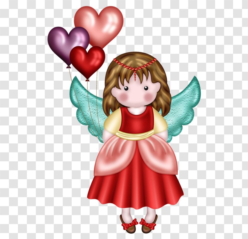 Angel Love Valentines Day Illustration - Cartoon - Doll Transparent PNG