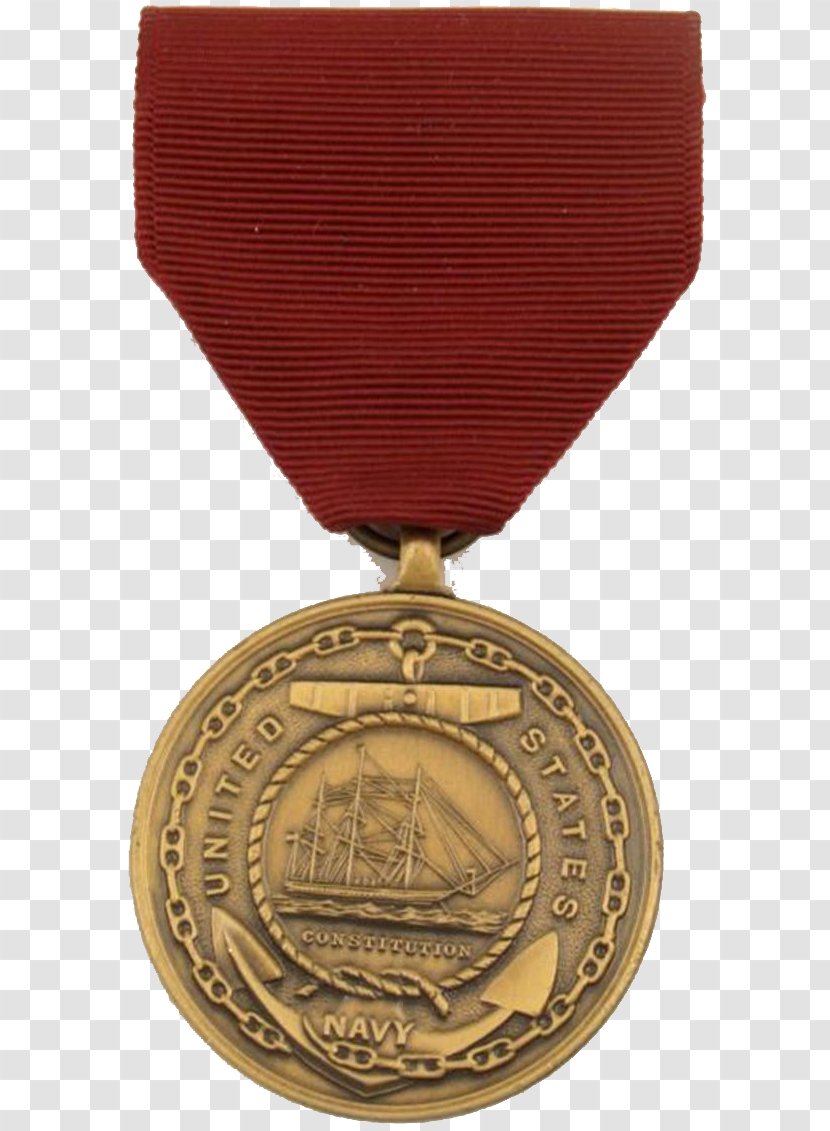 Gold Medal Bronze United States Navy Transparent PNG