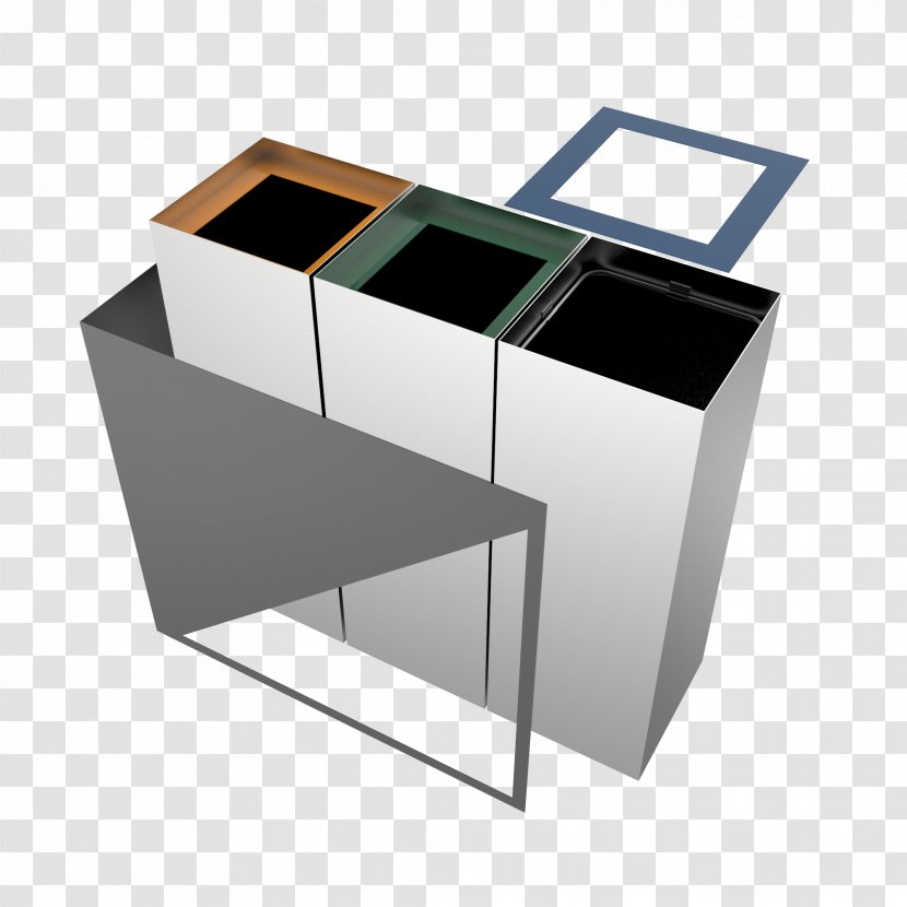 Recycling Bin Rubbish Bins & Waste Paper Baskets Metal Steel - Desk - Recycle Transparent PNG
