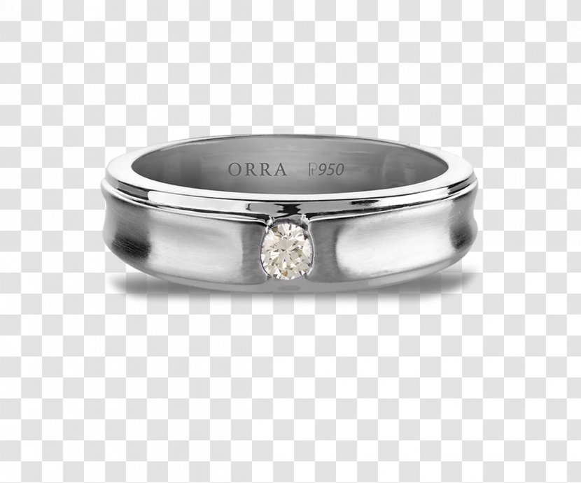 Silver Wedding Ring Diamond Transparent PNG