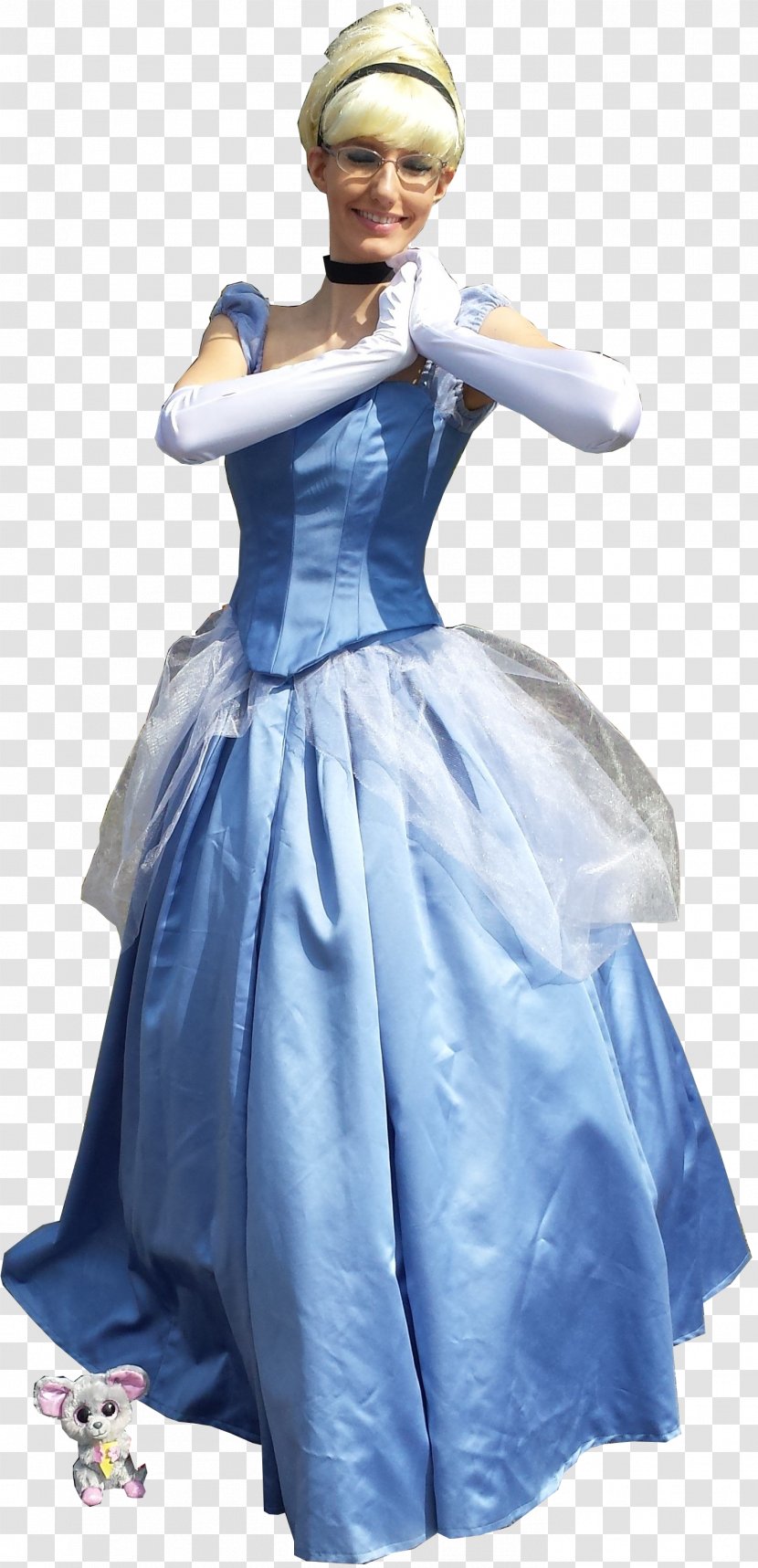 Cinderella Costume Disney Princess Gown Dress - Cindrella Transparent PNG