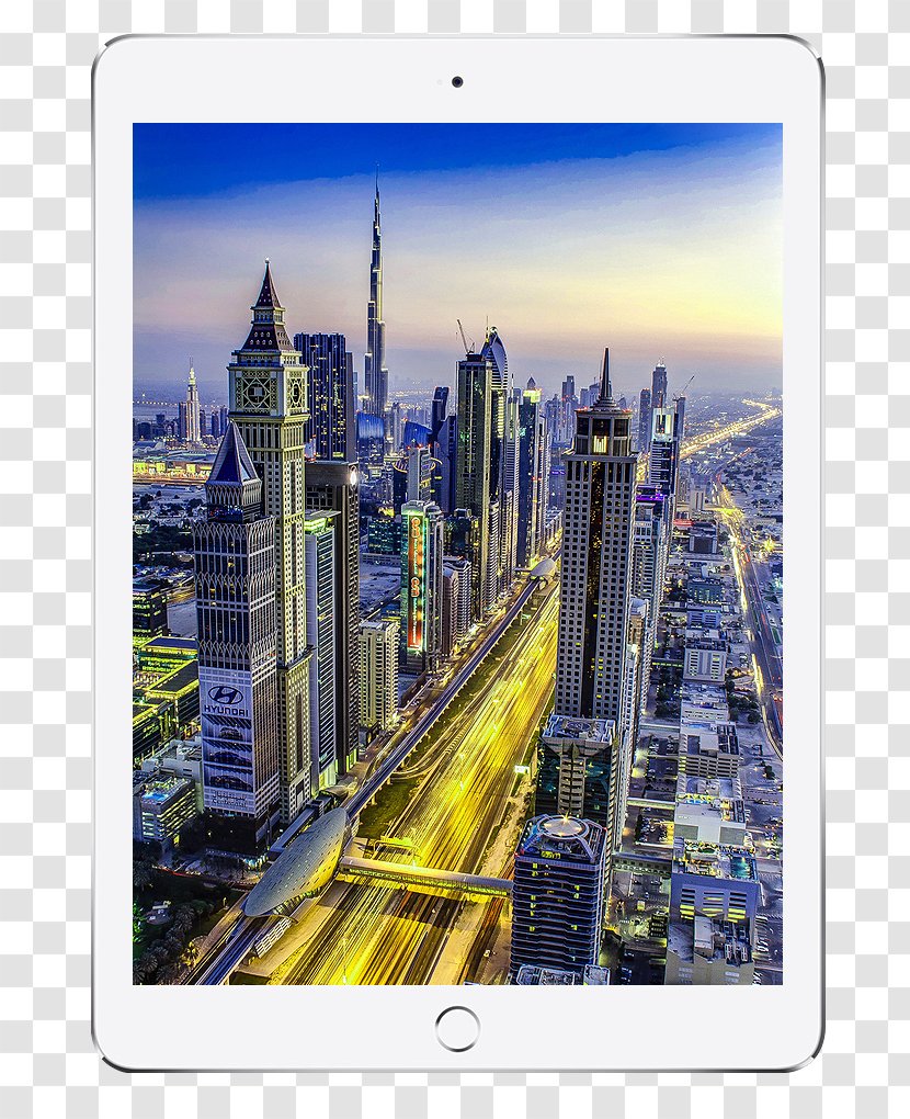 Burj Khalifa Dubai Marina Al Arab Abu Dhabi Sharjah - Metropolis - Blue Atmosphere Tablet Computer Decoration Pattern Transparent PNG