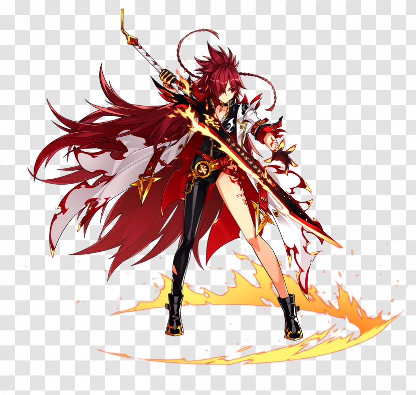 Elsword Closers Elesis Video Game Character - Cartoon - Introducing Transparent PNG