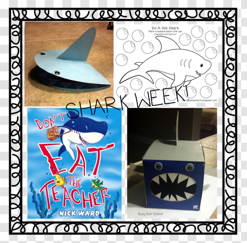 Don't Eat The Teacher! Blue Shark Eating Spinner - Attack - Week Transparent PNG