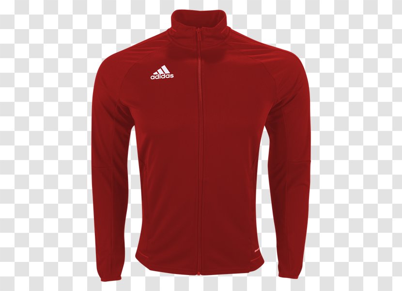Shirt Sleeve Adidas Jacket Clothing - Red - Football Transparent PNG
