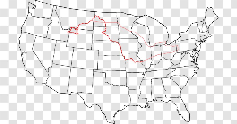 Florida Vermont Vector Map Transparent PNG