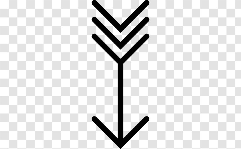 Arrow Symbol Clip Art - Black And White Transparent PNG