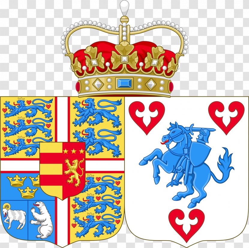 Coat Of Arms Denmark Danish Royal Family Crest - Heraldry - Princess Transparent PNG