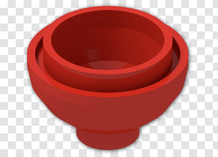 Plastic Bowl - Red - Bricks Transparent PNG