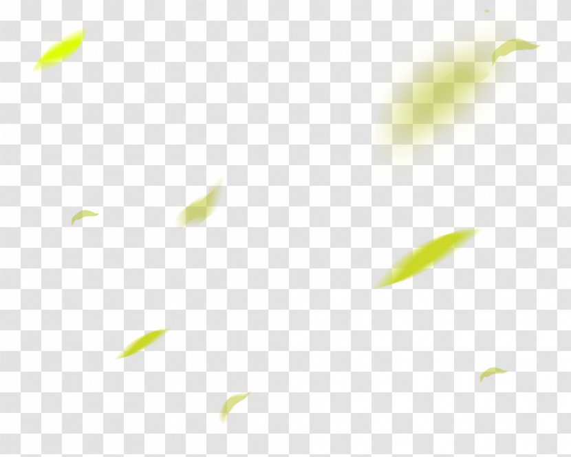 Green Pattern - Yellow - Leaves Falling Transparent PNG