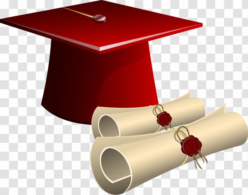 Diploma Euclidean Vector Graduation Ceremony - Academic Certificate - Hat Transparent PNG