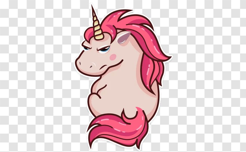 Telegram Unicorn Sticker Legendary Creature Clip Art - Heart Transparent PNG