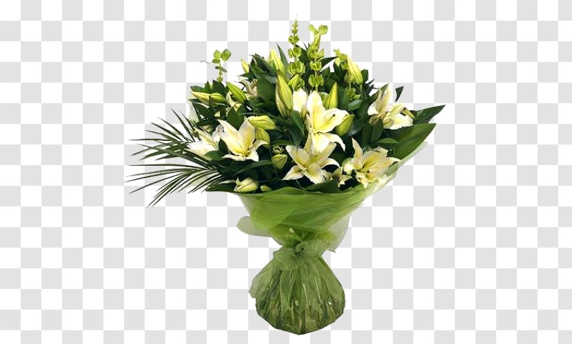 Flower Bouquet Cut Flowers Rose Floristry - Lilium Candidum Transparent PNG