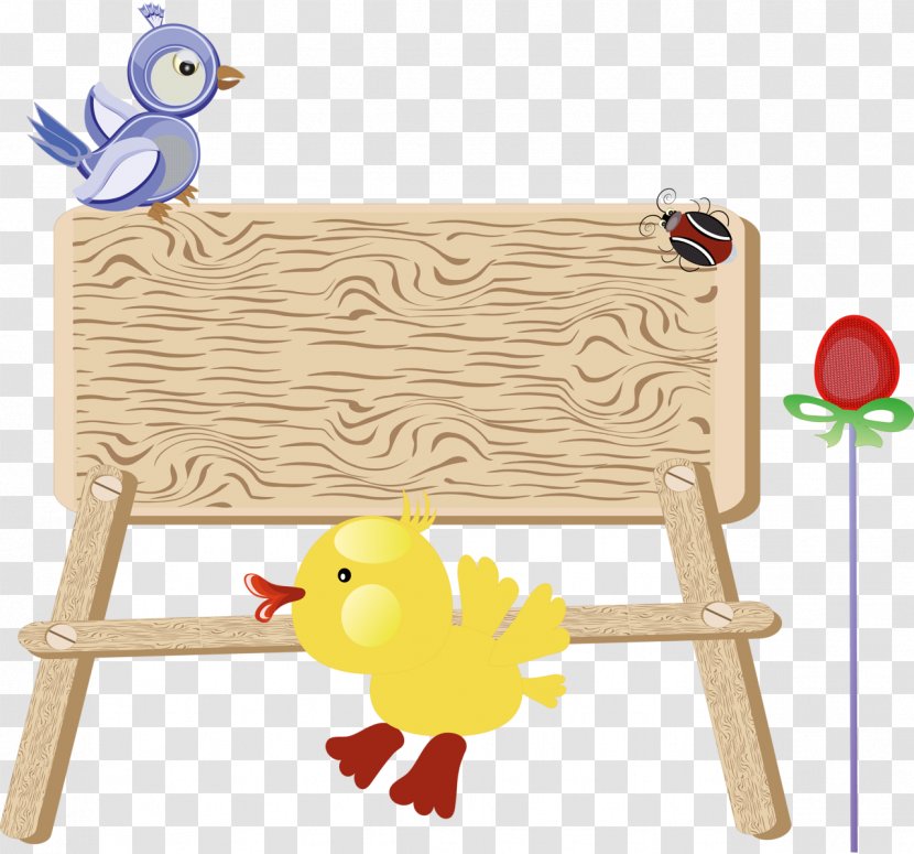 Image Drawing Easter Bunny - Easel - Barre Vector Transparent PNG