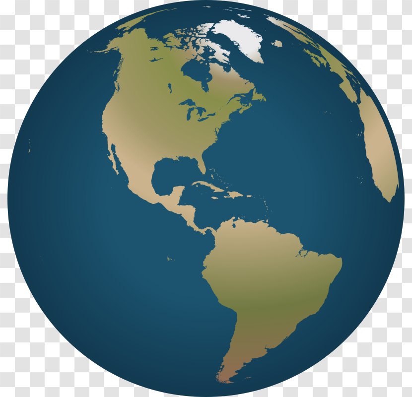 Globe World Clip Art - Blue Cartoon Earth Transparent PNG