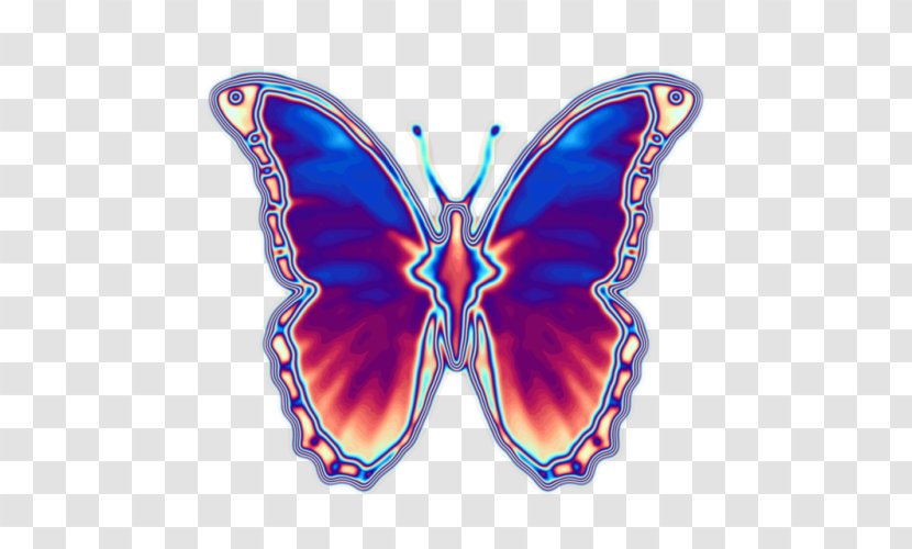 Monarch Butterfly Luna Moth Hawk Moths - Electric Blue Transparent PNG