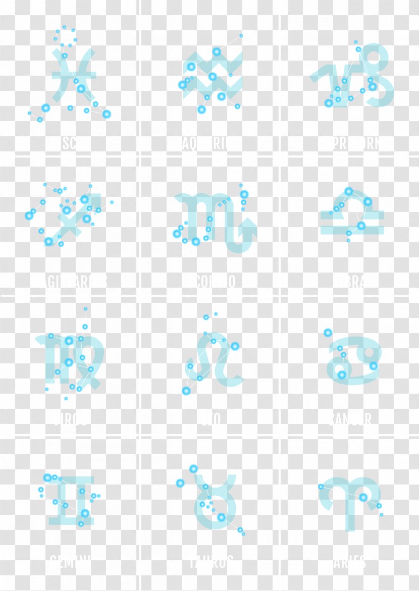 Constellation Zodiac Image File Formats Icon - Blue Transparent PNG