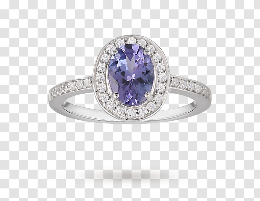 Engagement Ring Tanzanite Jewellery Diamond - Sapphire Transparent PNG