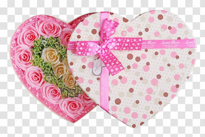 Beach Rose Gift Pink Box - Magenta Transparent PNG
