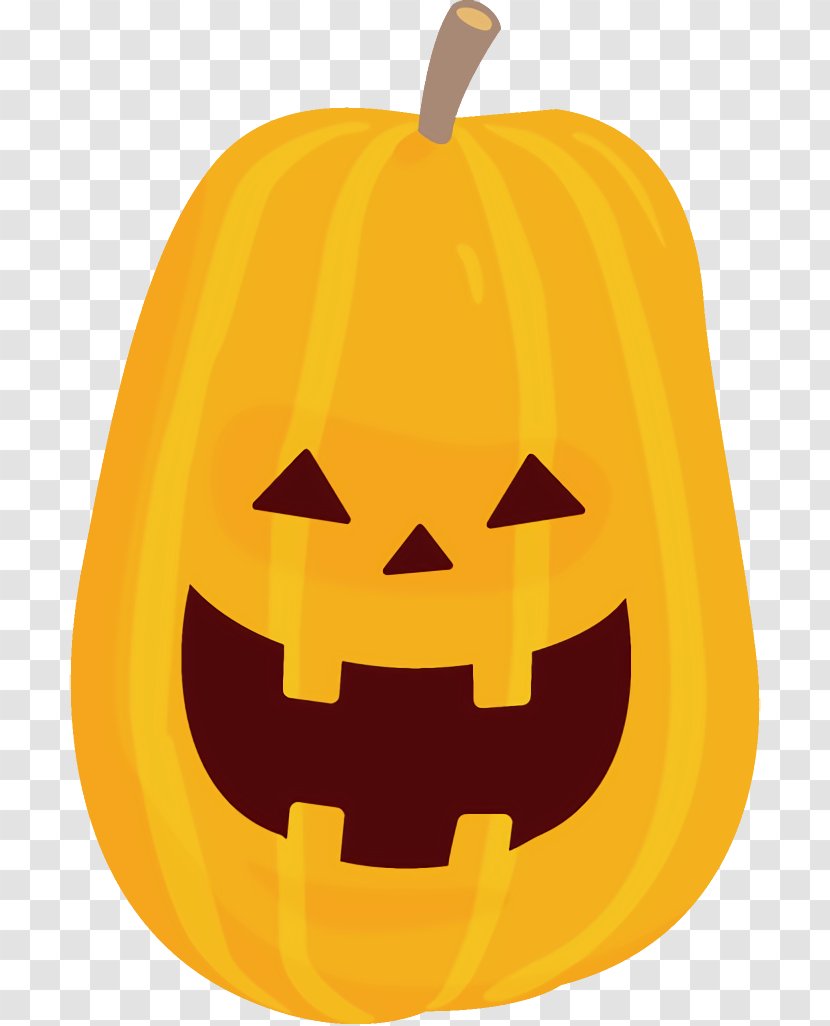 Jack-o-Lantern Halloween Carved Pumpkin - Cucurbita Vegetable Transparent PNG