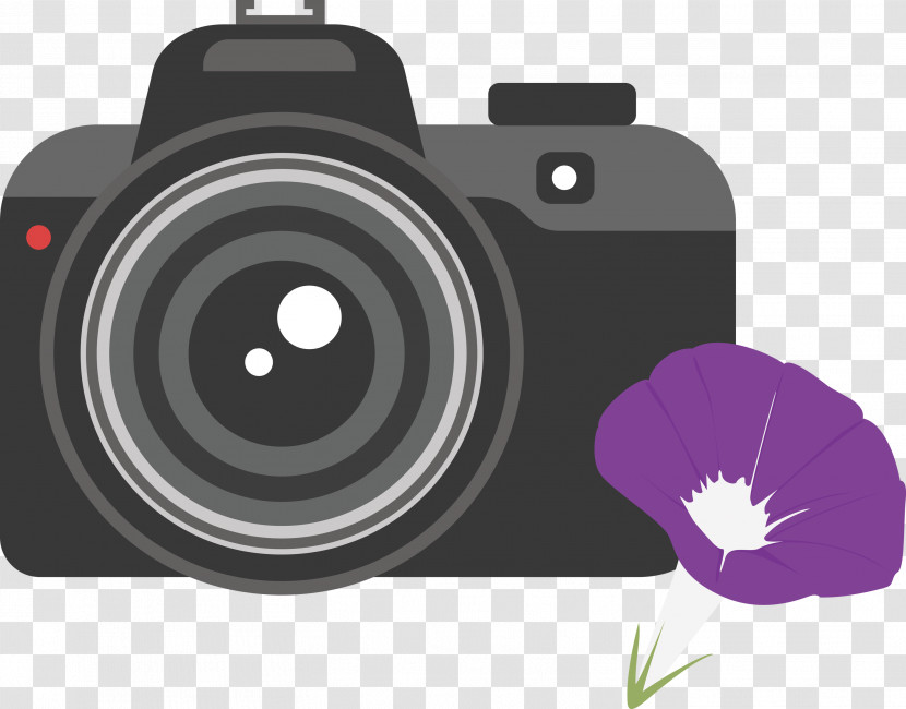 Camera Flower Transparent PNG