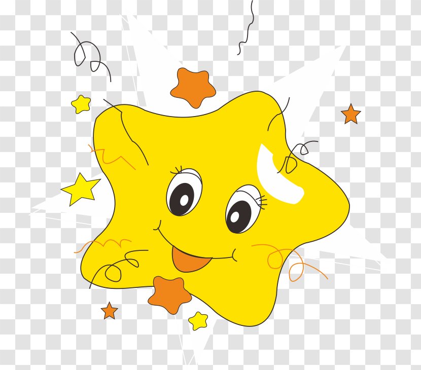 Smile Cartoon Animation - Area - Smiling Star Transparent PNG