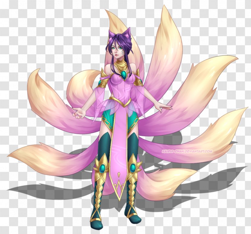 League Of Legends Ahri Video Game Drawing Fan Art - Lotus Jade Rabbit Transparent PNG