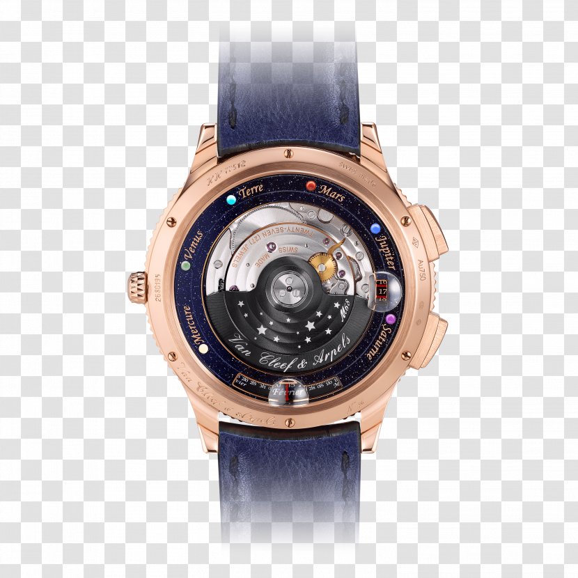 Watch Van Cleef & Arpels Planetarium Complication Clock - Automatic Transparent PNG