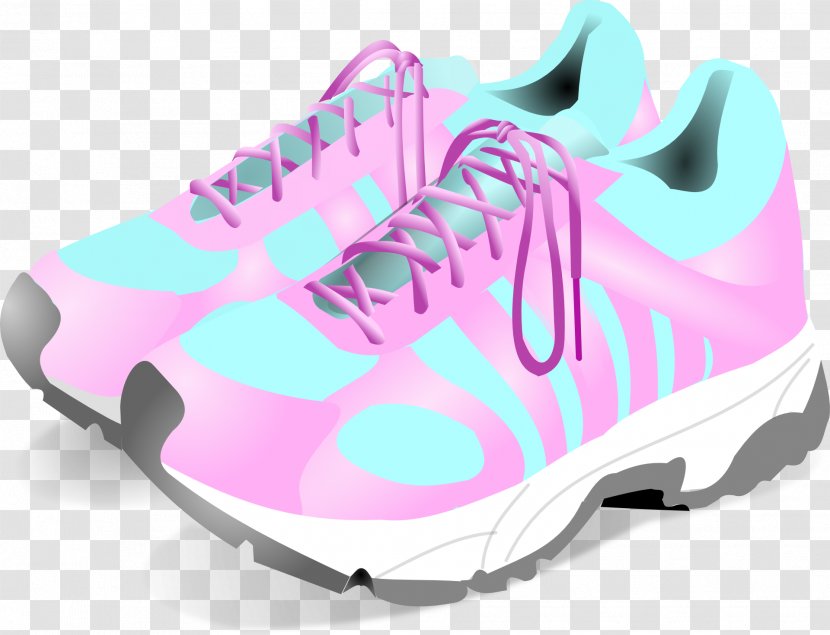 Nike Free Sneakers Shoe Clip Art - Pink - Running Shoes Transparent PNG