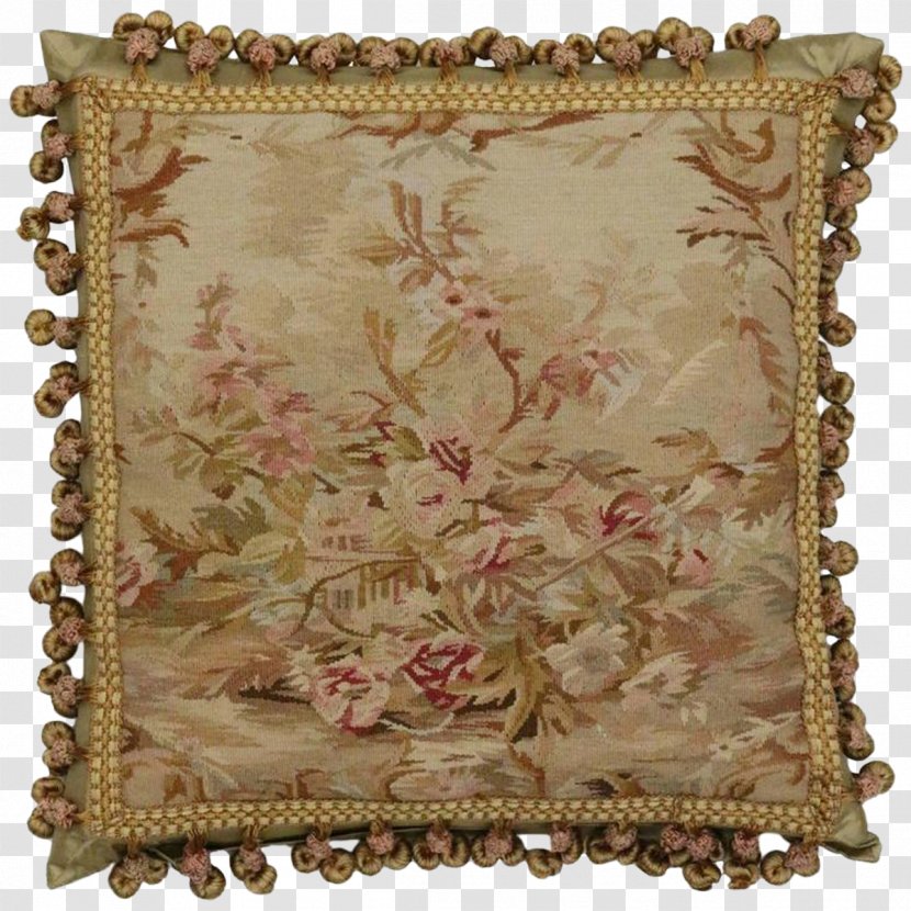 Table Aubusson Tapestry Cushion Matbord - Pillow Transparent PNG