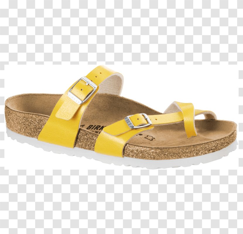 Birkenstock Sandal Shoe Leather Yellow - Footwear Transparent PNG
