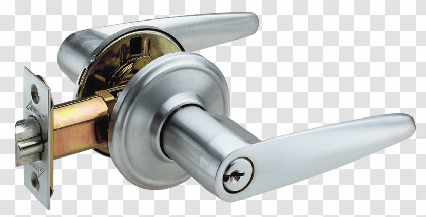 Door Handle Lock Furniture Builders Hardware - Chromium - Knob Transparent PNG