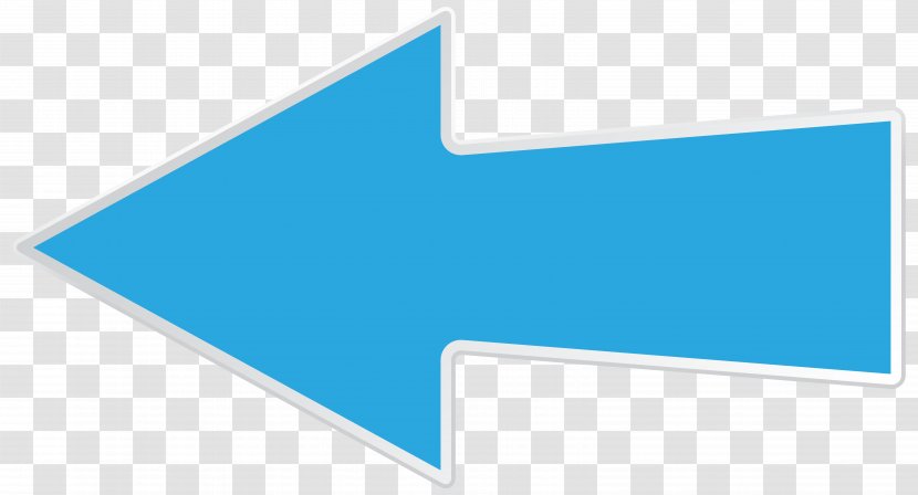 Brand Logo Line Angle - Diagram - Blue Left Arrow Transparent Clip Art Image Transparent PNG