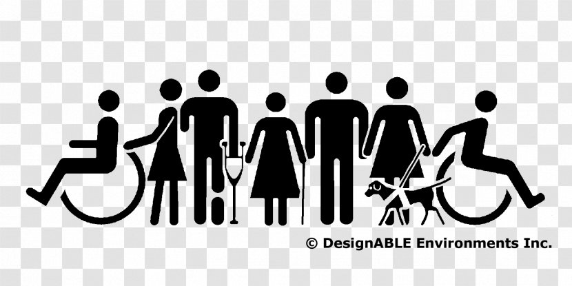 Universal Design For Learning Graphic - Black And White - People Transparent PNG