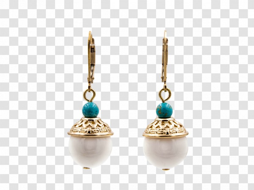 Earring Turquoise Jewellery Gemstone Bead - Goldfilled Jewelry Transparent PNG