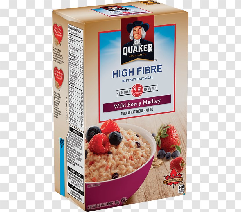 Quaker Instant Oatmeal Breakfast Cereal Oats Company @Quaker - Muesli - Wild Berry Transparent PNG