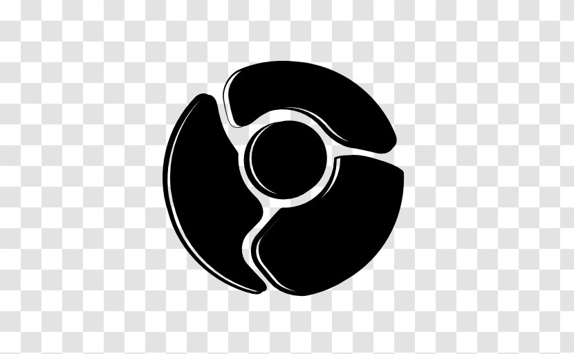 Symbol Google Chrome Logo - Black And White Transparent PNG