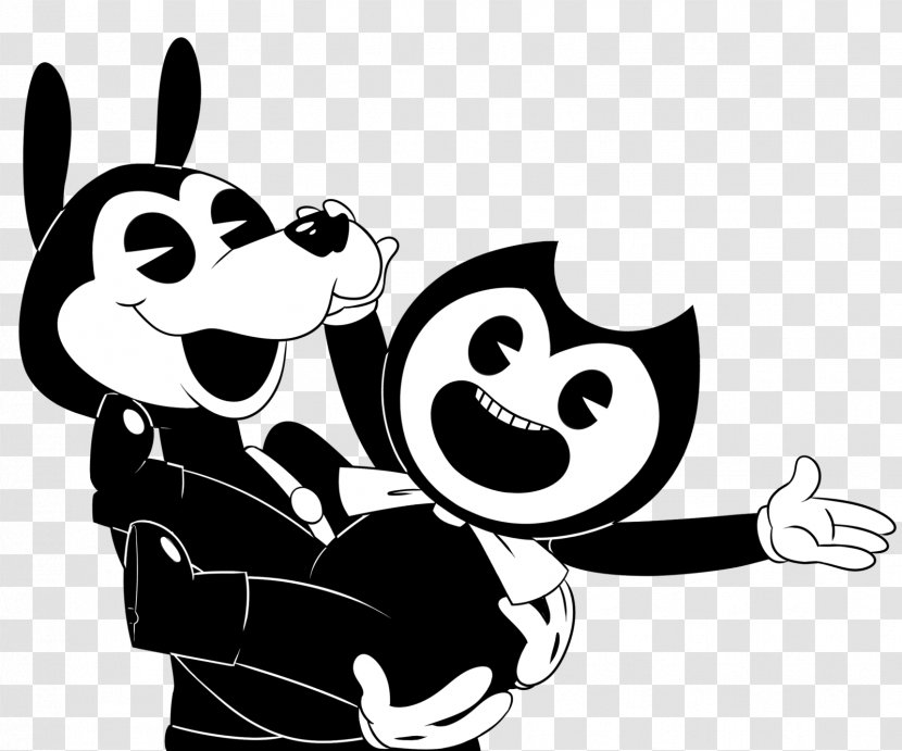 Bendy And The Ink Machine Fan Art Drawing Whiskers - Silhouette - Pictures Transparent PNG