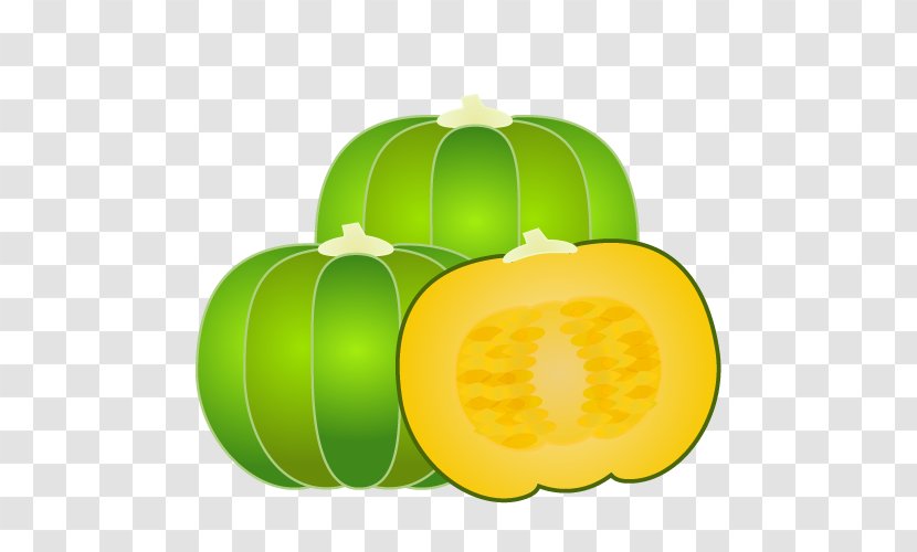 Pumpkin Honeydew Winter Squash Vegetable Illustration - Cucumber Gourd And Melon Family Transparent PNG