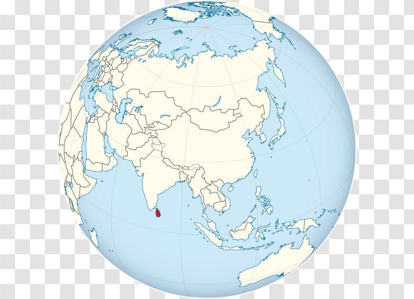 Sri Lanka Globe World Map - Matha - The Milk Fish Transparent PNG