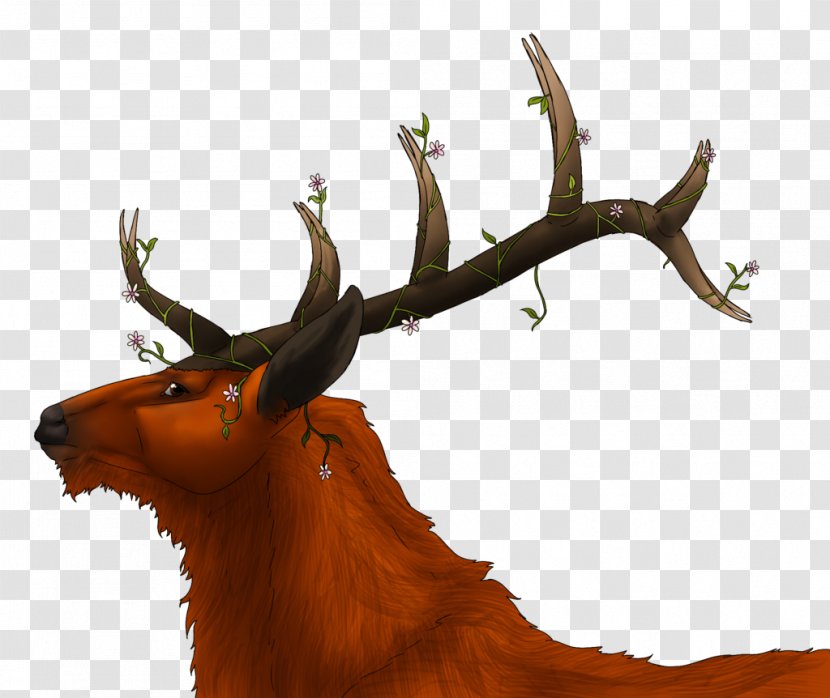 Reindeer Elk Fauna Wildlife - Antler - Early Autumn Transparent PNG