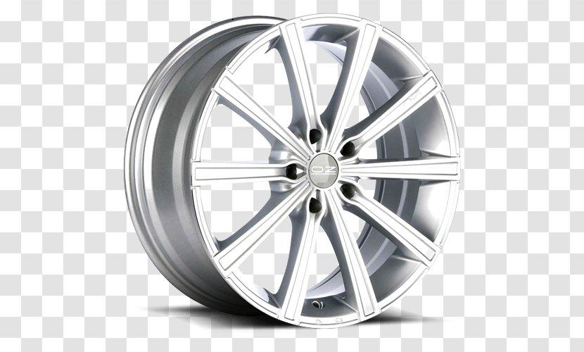 Alloy Wheel Car Rim Tire - Black And White - Metal Line Transparent PNG