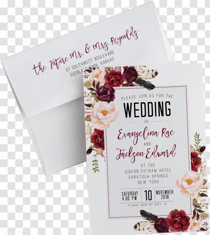Wedding Invitation Convite Pressed Flower Craft Floral Design Transparent PNG