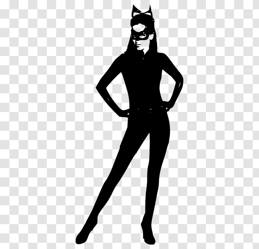 Catwoman Batman Amazon.com Bane Batwoman - Monochrome - Wonder Woman Silhouette Transparent PNG